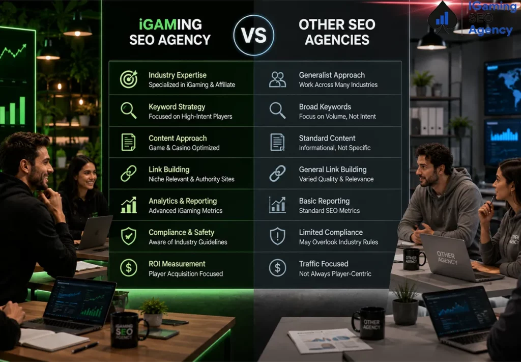 IGaming SEO Agency vs Rush Agency